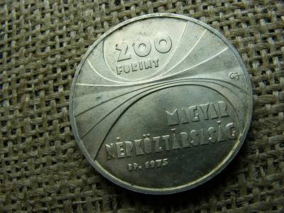 Ezüst 200 forint, 1975, MTA