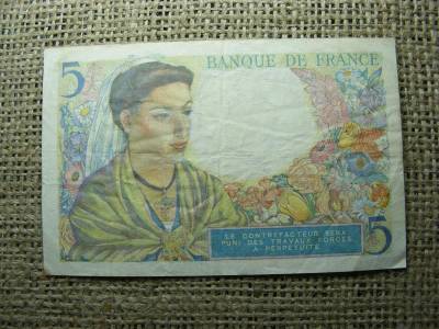 Franciaország 5 frank, 1943, francs