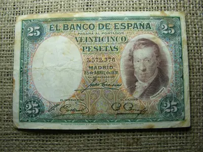 Spanyolország 25 pesetas, 1931