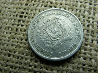 Dominika 25 Centavos, 1976, Juan Pablo Duarte