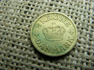 Dánia 1/2 korona, 1940, krone