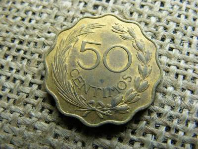 Paraguay 50 centimos, 1953