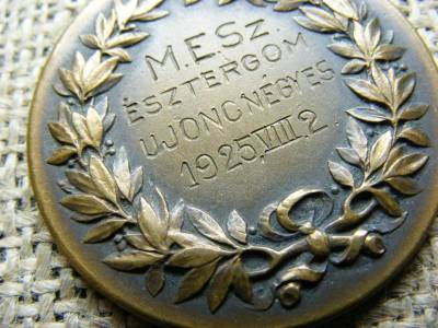M.E.SZ. Esztergom Ujoncnégyes Érem, 1925