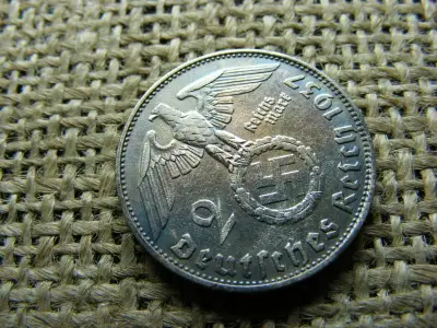Birodalmi 2 márka, 1937 D, ezüst