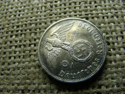 Birodalmi 2 márka, 1938, ezüst