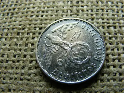 Birodalmi 2 márka, 1938 B, ezüst