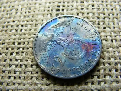 Birodalmi 2 márka, 1939, ezüst, F
