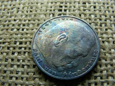Birodalmi 2 márka, 1939, ezüst, F