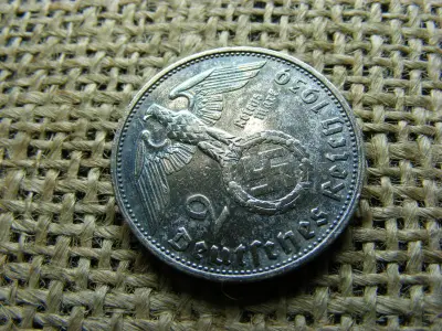 Birodalmi 2 márka, 1939 G, ezüst
