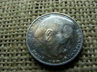 Birodalmi 2 márka, 1939 G, ezüst