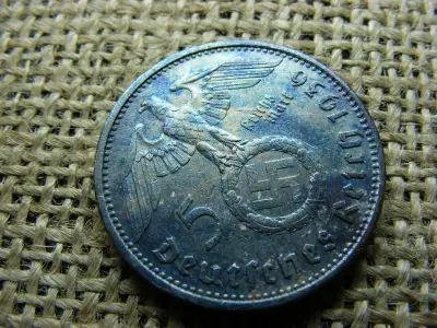 Birodalmi 5 márka, 1936, ezüst