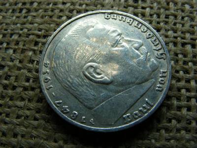 Birodalmi 5 márka, 1936, ezüst