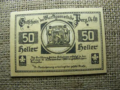 50 Heller Bankjegy, 1920, Magyarország