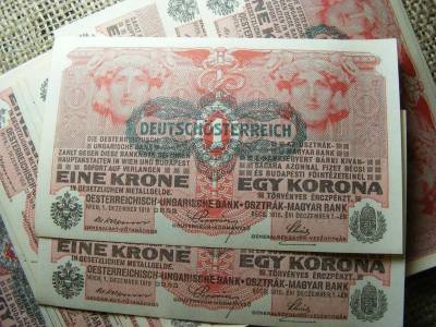 1 korona, 1916, DÖ, 15 db hajtatlan, sorszámkövető