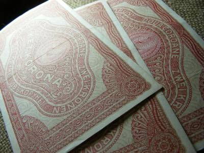 2 korona, 1920, csillagos, 3 db sorszámkövető