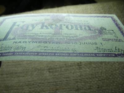 1 korona, 1916, Nagymegyer