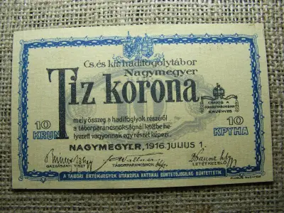 10 korona, 1916, Nagymegyer
