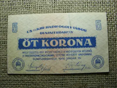 5 korona, 1916, Dunaszerdahely