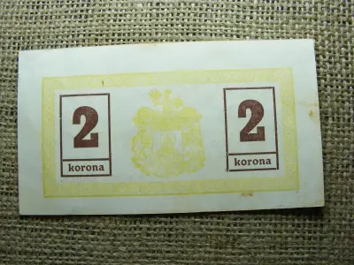 Miskolc 2 korona bankjegy, 1919, szükségpénz