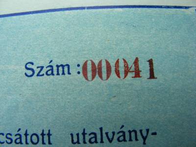 Miskolc 10 korona bankjegy, 1919, alacsony sorszám