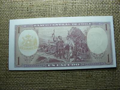 Chile 1 escudo bankjegy, 1962-1973