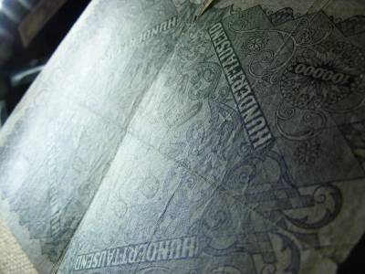 Ausztria 100000 korona, 1922, ritka bankjegy