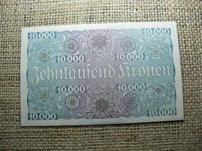 Ausztria 10000 korona, 1924, hajtatlan