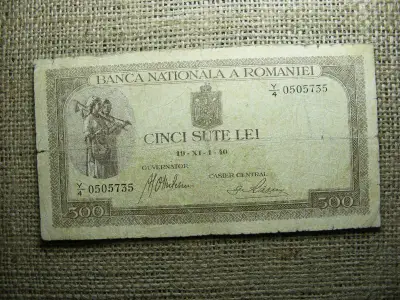 Románia 500 lei bankjegy, 1940