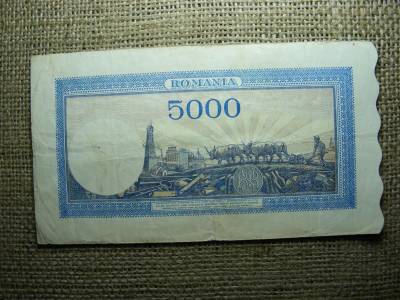 Románia 5000 lei bankjegy, 1944