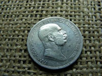 Ezüst 1 korona, 1908, Corona