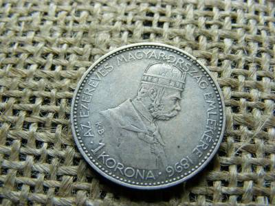 Ezüst 1 korona, 1896, Millennium
