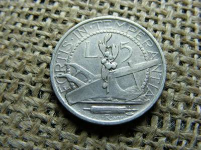 San Marino, 5 Lira, 1935, Ezüst