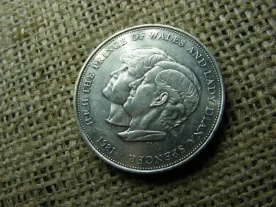 25 pence érme, 1981, Lady Diana Spencer