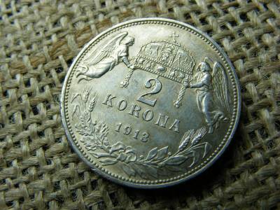 Ezüst 2 korona, 1913, KB