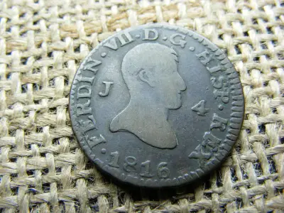 Spanyolország 4 Maravedis, 1816, Fernando VII Jubia