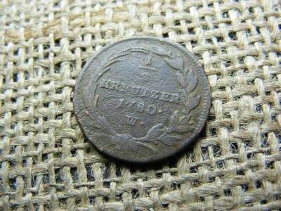 Mária Terézia 1/2 krajcár, 1780, W