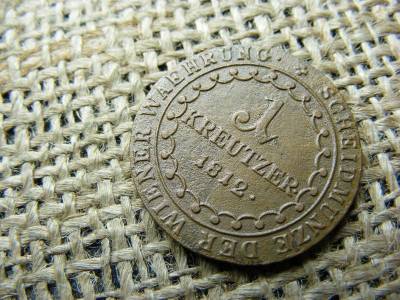 1 Krajcár 1812 B, Habsburg fémpénz