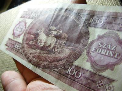 100 forintos bankjegy, 1984, fordított hátlapi alapnyomat