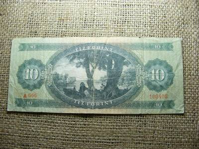10 forintos bankjegy, 1962, sátáni sorozatszám