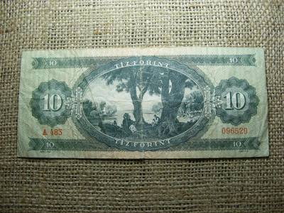 10 forintos bankjegy, 1960, ritka, vízjeles
