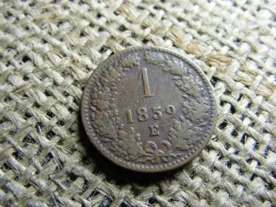 1 krajcár 1859 E, Ferenc József-kori érme