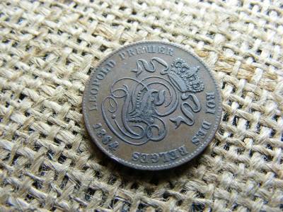 Belgium 2 centes érme, 1864