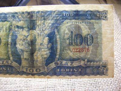 100 forintos bankjegy, 1946, restaurált