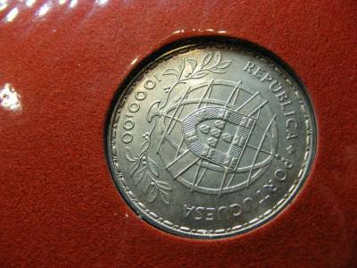 Portugália 1000 Escudo, 1980, Ezüst, Eredeti Tokban