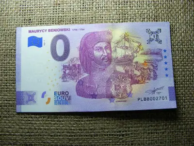 0 Euro Emlékpénz, Euró Magyarország - Maurycy Beniowski, UNC