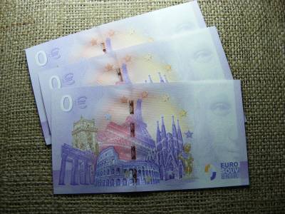 0 Euro Emlékpénz, Euró Magyarország, UNC, 3 db alacsony sorszám