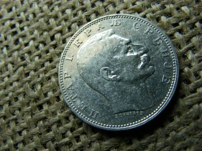 Szerbia, 1 dinár, 1912, ezüst