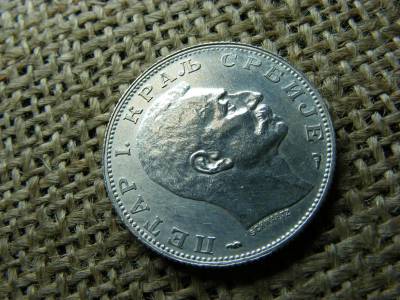 Szerbia, 2 dinár, 1915, ezüst