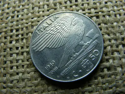 Olaszország 50 Centesimi, 1940, III. Viktor Emánuel
