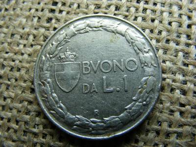 Olaszország 1 lira, 1928